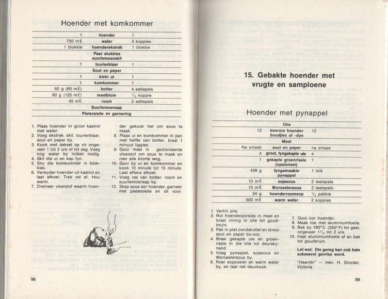 HEERLIKE HOENDERGEREGTE - ERINA BEZUIDENHOUT (2 DE UITGAWE 1983)