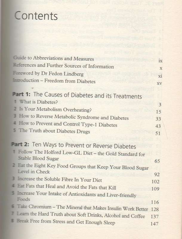 SAY NO TO DIABETES, 10 HEALTHY WAYS TO PREVENT OR REVERSE DIABETES- PATRICK HOLFORD (2011)