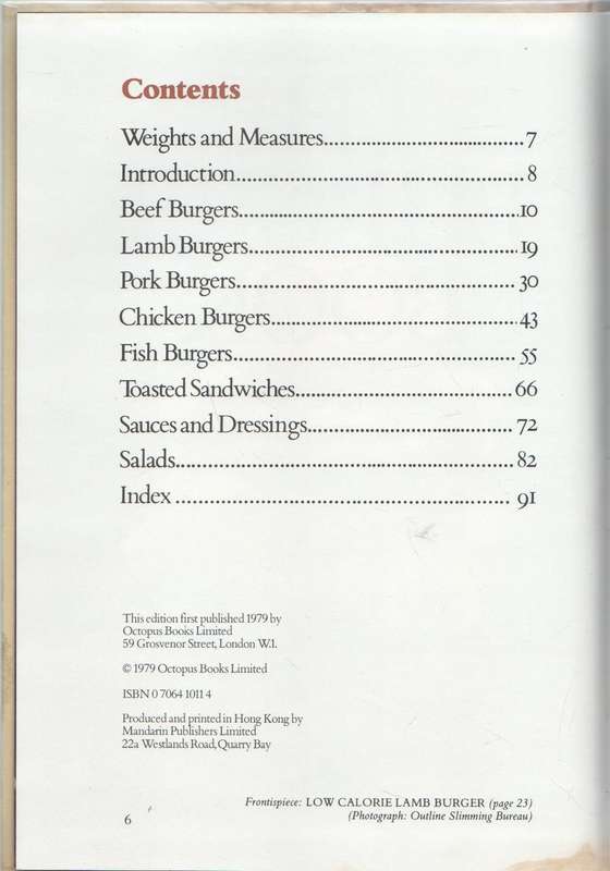 THE BURGER BOOK - NORMA MILLER (1979)
