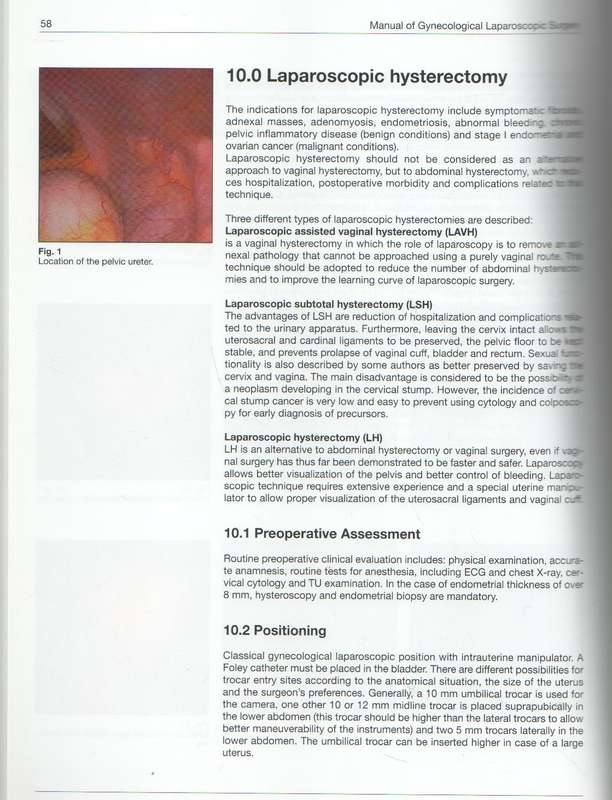 MANUAL OF GYNECOLOGICAL LAPAROSCOPIC SURGERY - PROF LUCA MENCAGLIA & PROF ARNAUD WATTIEZ (2005)