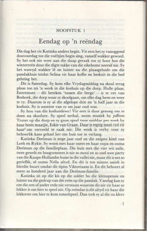 KOLJANDERSAAD EN VINKELBLOM - NICKEY VAN SCHALKWYK (1981) TEEN/ JEUGVERHAAL