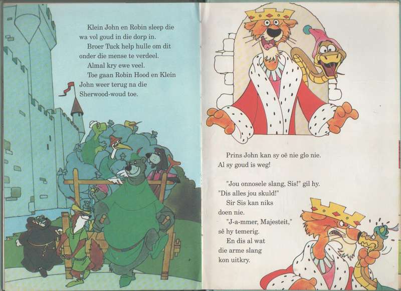 ROBIN HOOD KOM TOT DIE REDDING - WALT DISNEY (OORVERTEL DEUR SONIA GOUWS -1979)