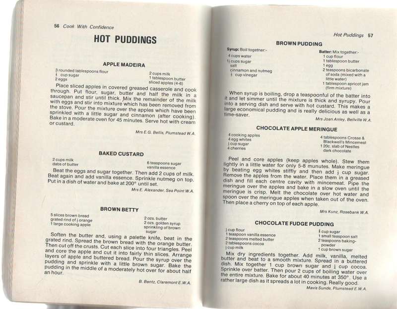 CARRY ON COOKING - METHODIST WOMEN'S AUXILIARY (CAPE DISTRICT) FOREWORD DATED 1974