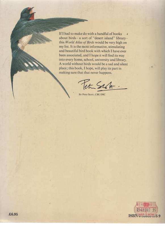 THE WORLD ATLAS OF BIRDS - MITCHELL BEAZLEY PUBLISHERS - MARTYN BRAMWELL EDITOR (1980)