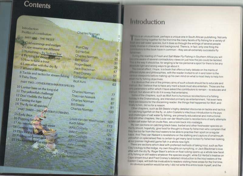 FRESH AND SALT WATER FLY FISHING IN SOUTHERN AFRICA - CHARLES NORMAN (1 ST EDITION 1987)