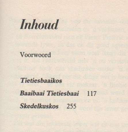 SPOOKHUISKOS, VERSAMELING KONKAKSITJIES EN ALLERHANDE MEGHEFTETJIES -PIETER PIETERSE (1 ST UITG 1989