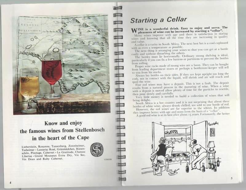 BEST OF FELLOWS, A BOOK ON FOOD & WINE IN SOUTH AFRICA - BERT FELLOWS (1965)