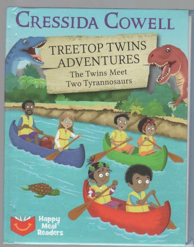 TREETOP TWINS ADVENTURES , THE TWINS MEET TWO TYRANNOSAURS - CRESSIDA COWELL