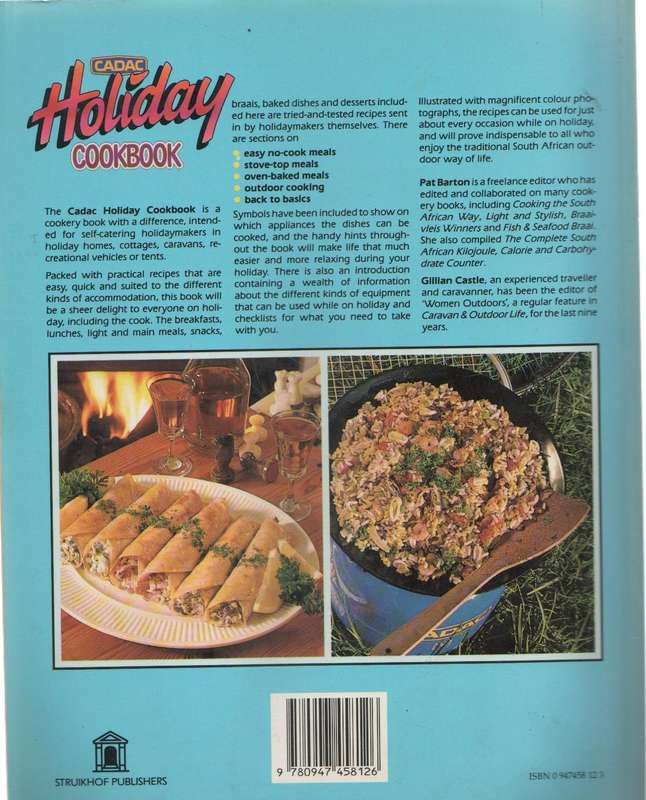 CADAC HOLIDAY COOKBOOK - PAT BARTON & GILLIAN CASTLE (1 ST PUBLISHED 1989)