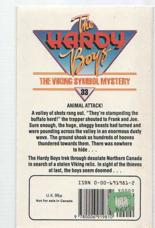 THE HARDY BOYS, THE VIKING SYMBOL MYSTERY 33 - FRANKLIN W DIXON (1 ST PUBLISHED 1974)