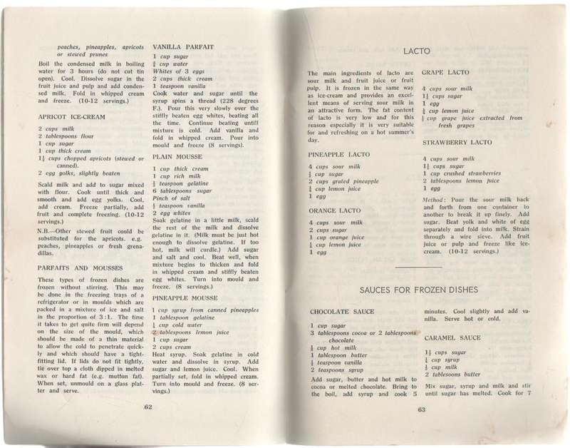 RECIPES WHOLESOME AND GOOD - PUBLISHED BY THE DAIRY INDUSTRY CONTROL BOARD (5 TH EDITION)