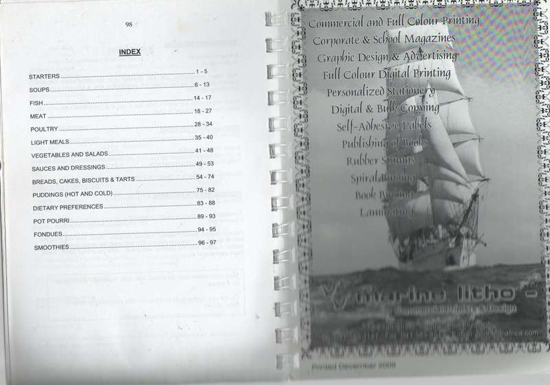FAVOURITE REDHOUSE RECIPES (DECEMBER 2009)