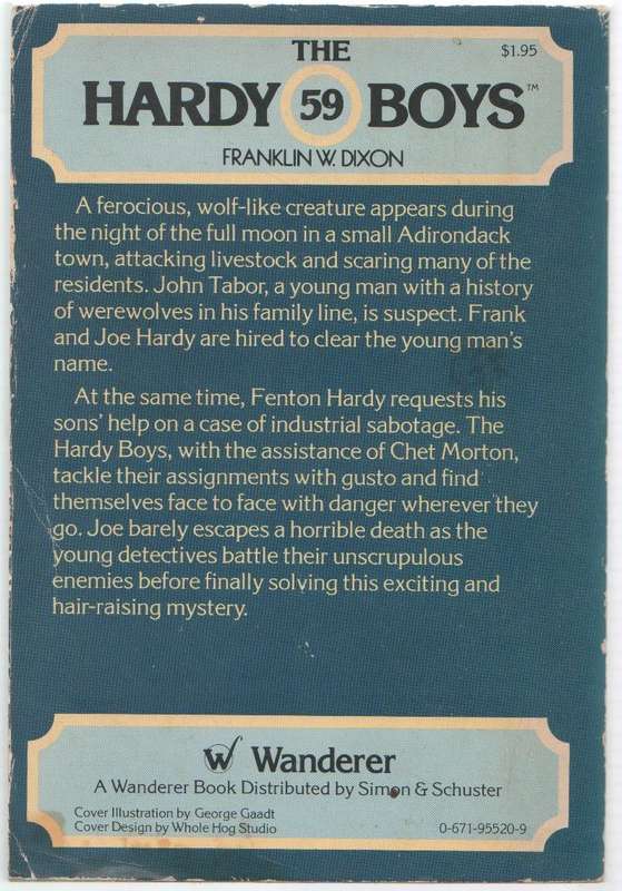 THE HARDY BOYS, NIGHT OF THE WEREWOLF, 59 - FRANKLIN W DIXON ( 1979)