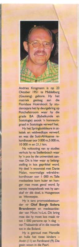 MAAK 'N LAS - ANDRIES KROGMANN (1 STE DRUK 2001)