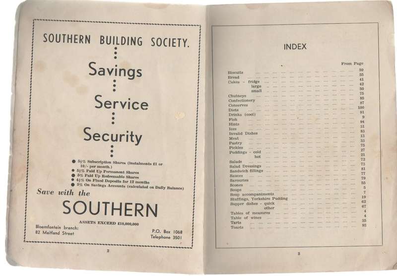 VINTAGE TRIED AND TRUE HINTS AND RECIPES - OFS TOC H WOMENS ASSOCIATION (OLD) ORANGE FREE STATE
