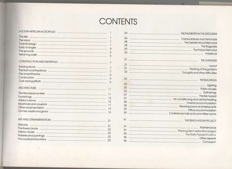 UNION BUILDINGS - PUBLISHED BY THE BUREAU FOR INFORMATION (MARCH 1989)