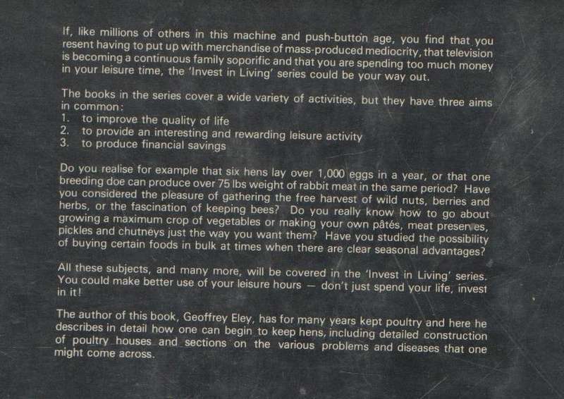 HOME POULTRY KEEPING - GEOFFREY ELEY (1976)