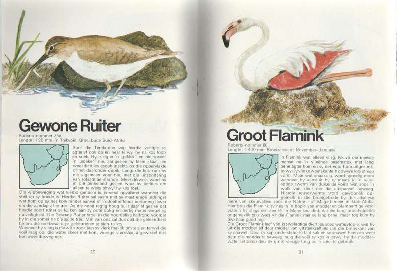 TWEE BOEKE : MAAK KENNIS MET WATERVOELS EN MAAK KENNIS MET MEER-EN VLEIVOELS - CALTEX REEKS