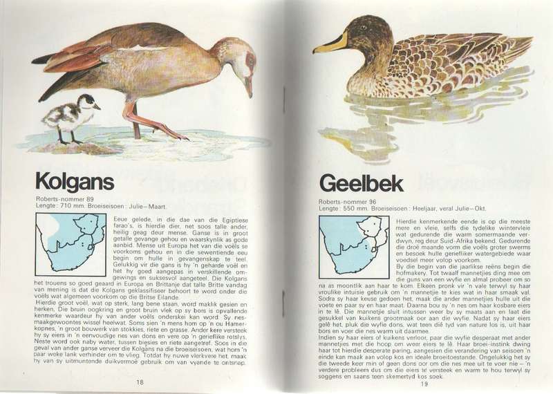 TWEE BOEKE : MAAK KENNIS MET WATERVOELS EN MAAK KENNIS MET MEER-EN VLEIVOELS - CALTEX REEKS