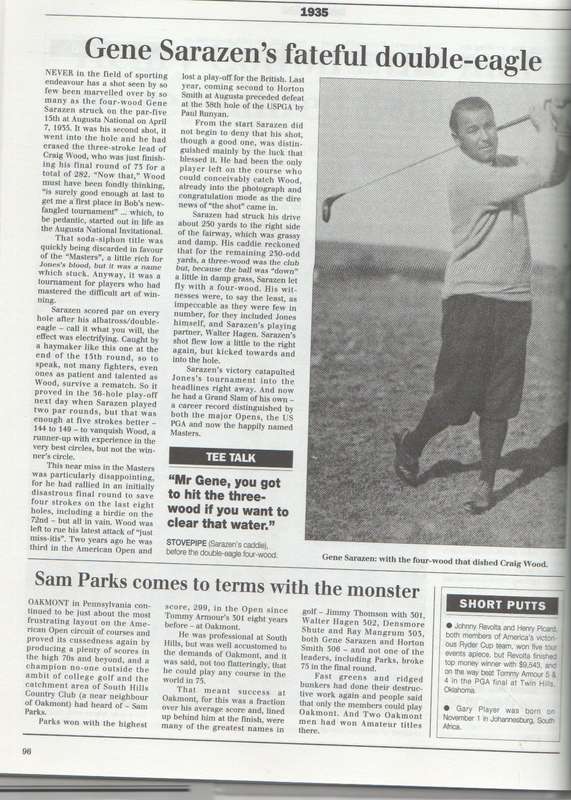 THE COMPLETE GOLF CHRONICLE - TED BARRETT (1 ST PUBLISHED 1994)
