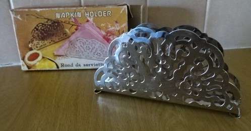 ROND DE SERVIETTE NAPKIN HOLDER IN ORIGINAL VINTAGE BOX