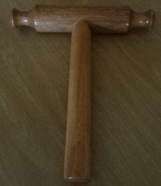 WOODEN MASSAGE HAMMER FOR PRESSURE POINTS OR INJURY PREVENTION FOR MASSAGE THERAPHY