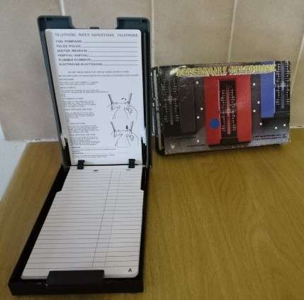 COLLECTABLE 1960'S TELEPHONE INDEX - GEORGE BUILDING CONSTRUCTION (BOXED)