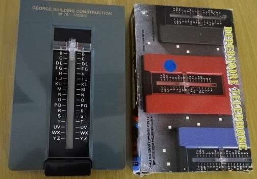 COLLECTABLE 1960'S TELEPHONE INDEX - GEORGE BUILDING CONSTRUCTION (BOXED)