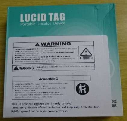 LUCID TAG, PORTABLE LOCATOR DEVICE  (APPLE'S FIND MY NETWORK)