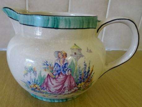 ARTHUR WOOD CREAM/WATER JUG -ART DECOR VINTAGE PIECE OF ENGLAND (1930'S)