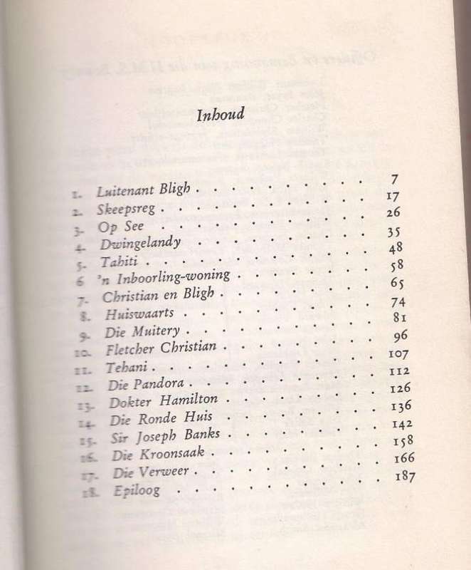 DIE MUITERY OP DIE BOUNTY - NORDHOFF & HALL (LIBRI REEKS 1963)
