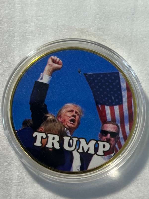 DONALD TRUMP 47 TH PRESIDENT COIN Gold Colour Collectible Medal, Perfect Gift Idea