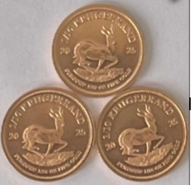 GOLD KRUGERRAND TENTH OUNCE (1/10) 2025 IN A CAPSULE