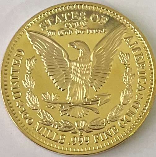 AMERICAN EAGLE COIN Gold Colour Collectible Medal, Perfect Gift Idea