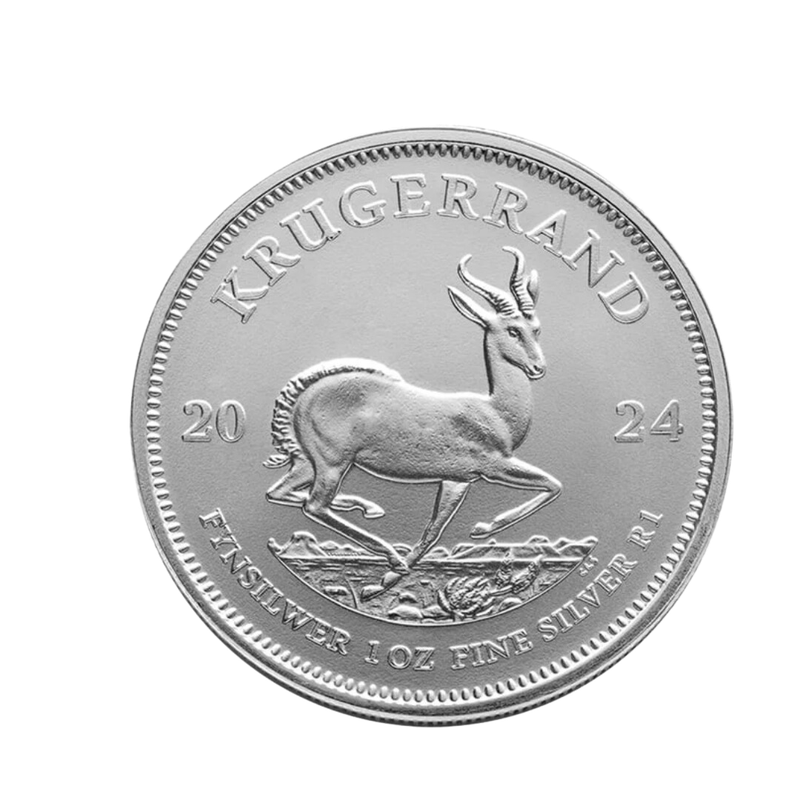 SILVER KRUGERRAND 1 OUNCE 2024 IN A CAPSULE