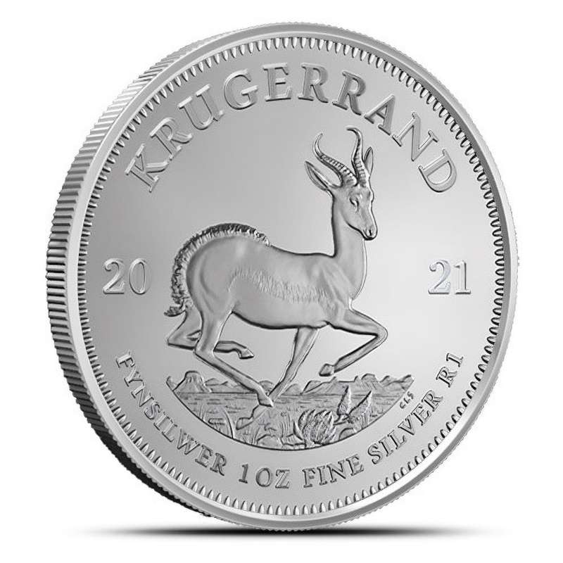 SILVER KRUGERRAND 1 OUNCE 2021 IN A CAPSULE