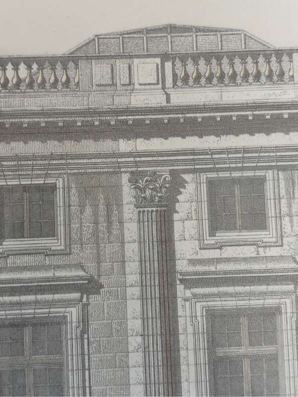 Museum Architectural Art Print Palais du Pitit Trianon by E Obermayer