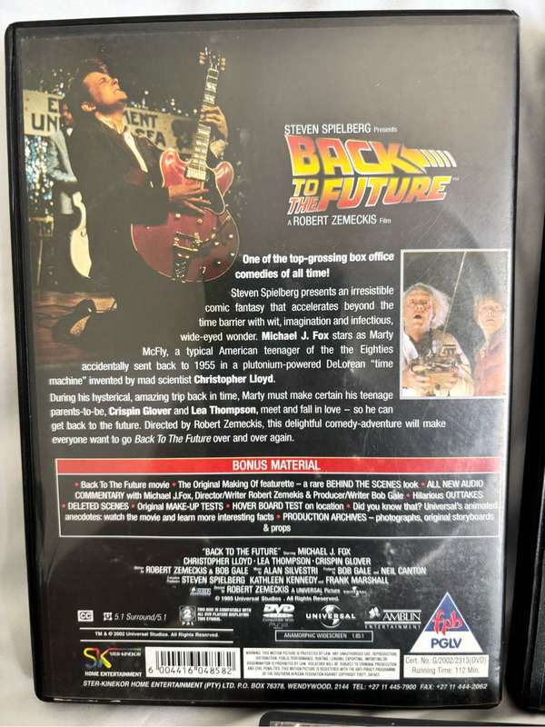 Back to the Future Trilogy 1, 2, 3 DVD