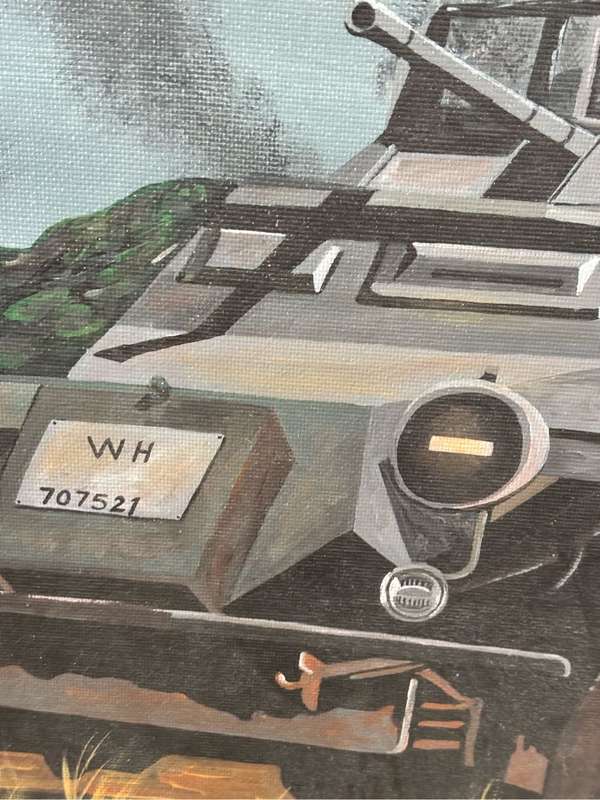 Henkel 2010 World War 2 Oil on Board No Frame 61cm x 76cm