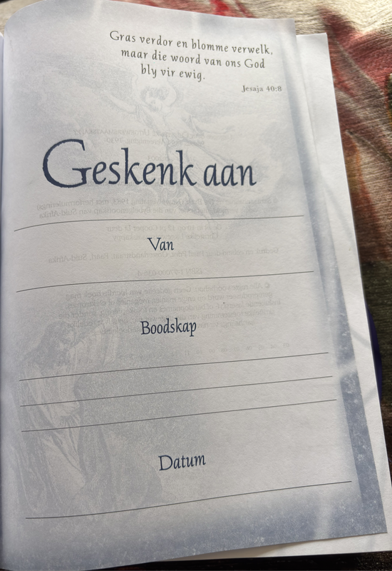 Die Bybel A-Z Jan van der Watt Skoon kondisie no writing or marks