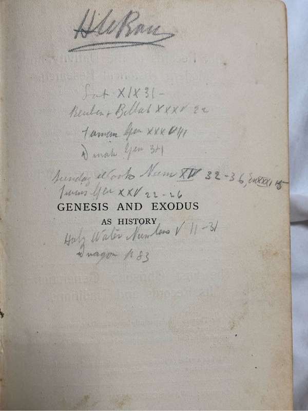 Genesis and Exodus as History A Critical Enquiry 1906 by James Thomas