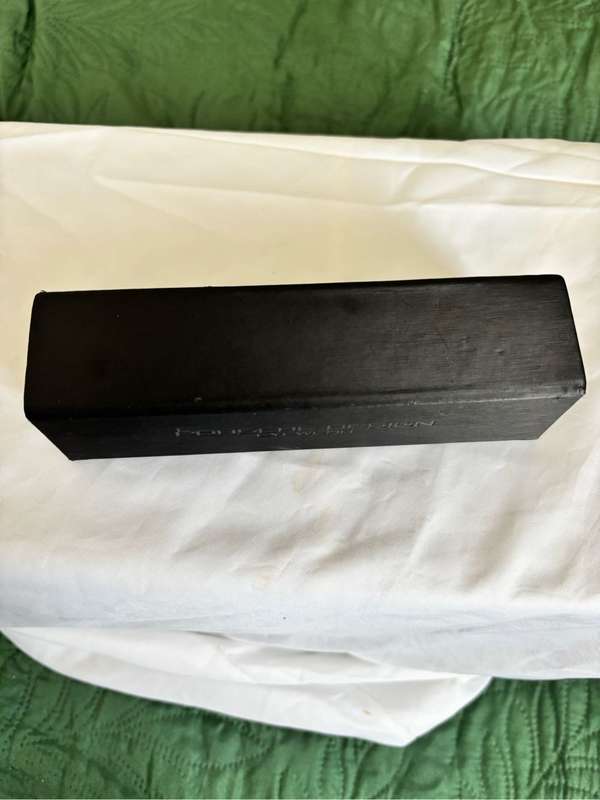 Porsche Design Sunglasses Eyeglasses Hard Case Box Gift Box Holder Only Black Leather Suede