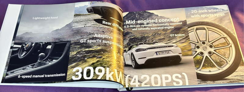 Porsche Books x 2, 718 Spyder & 78 GTS 4.0 Models
