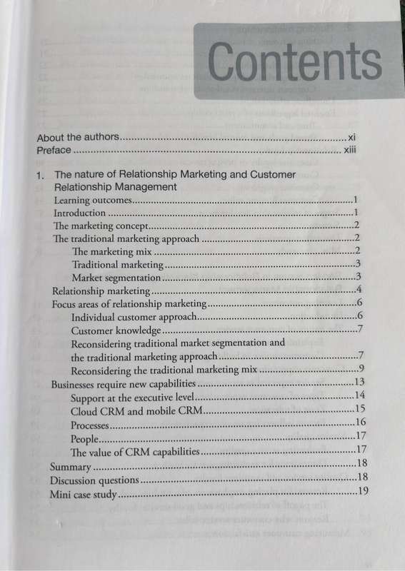 Relationship Marketing and CRM 4th Edition by M Tait & M Roberts-Lombard