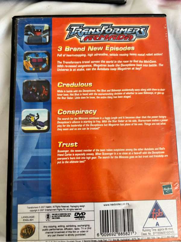Transformers Amada 2006 Volume 1, 2, 5, 6 and DVD 2 Disk Special Edition 2007