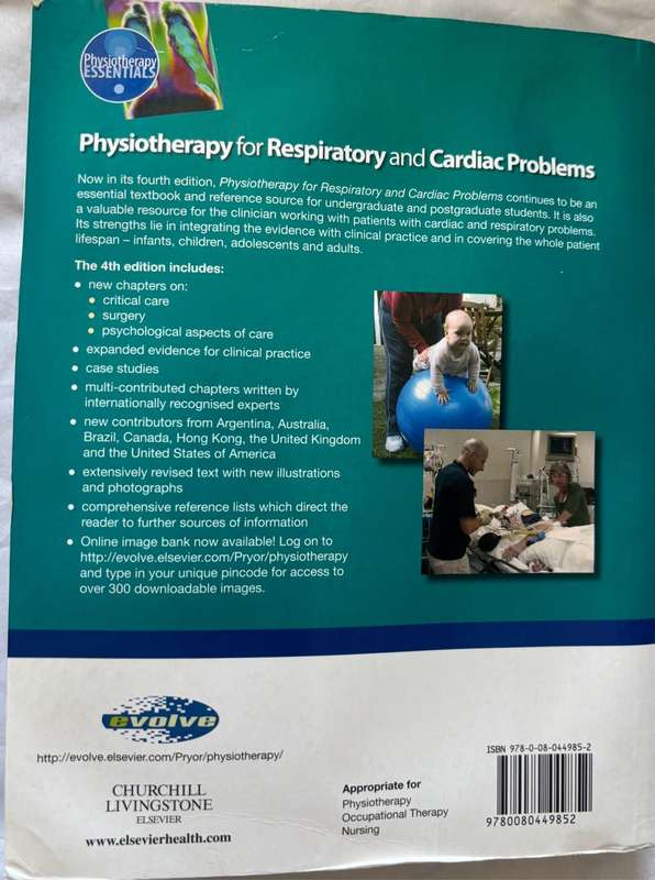 Physiotherapy for Respiratory and Cardiac Problems 4th Edition Jennifer Pryor