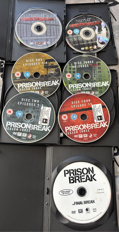 Prison Break Season 1episodes 8-11, 21-22, Season 3 Full & The Final Break