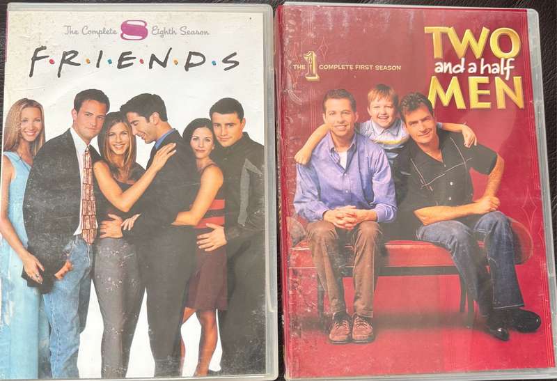 TV Series x 2 Friends season 8 & Two and a Half Men 1st Season
