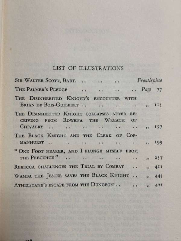 Ivanhoe by Sir Walter Scott, Rare 1st Edition 1933 London
