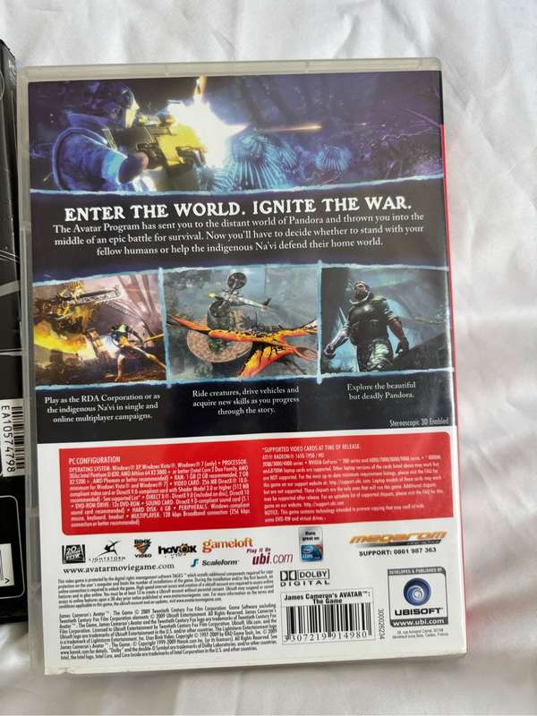 PC DVD Harry Potter Order of Phoenix and Avatar the Game Combo